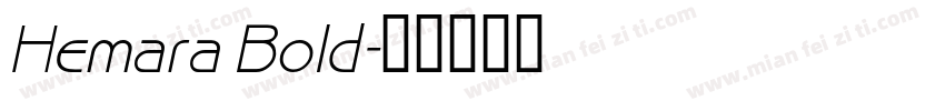Hemara Bold字体转换